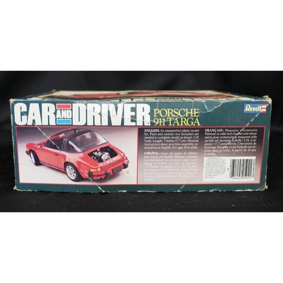 Revell Car And Driver 1/24 Scale Porsche 911 Targa Model Kit Classic Detail 7461 - Picture 7 of 11